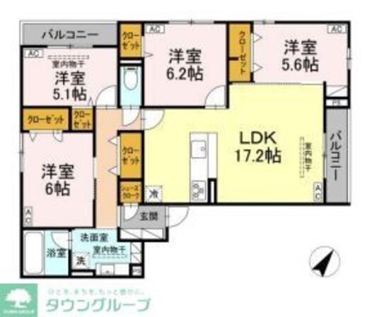Asset-Court中町の物件間取画像